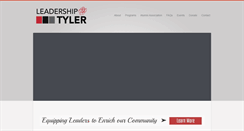 Desktop Screenshot of leadershiptyler.org