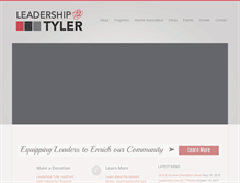 Tablet Screenshot of leadershiptyler.org